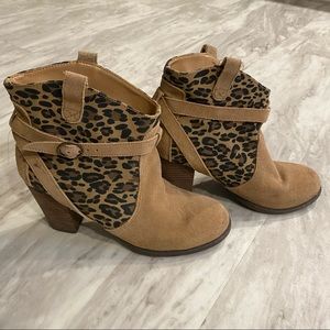 Cheetah booties